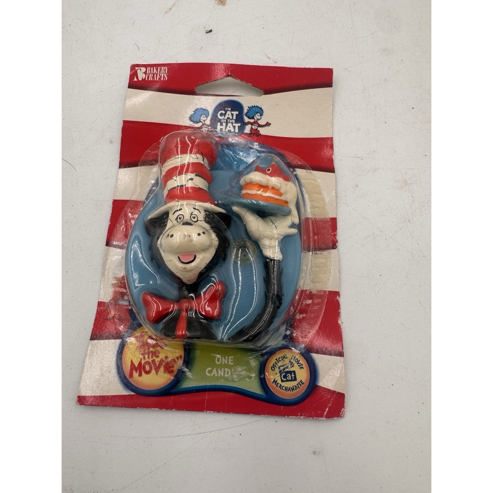 Dr Seuss The Cat In The Hat Birthday Cake Candle 2003 Rate HTF